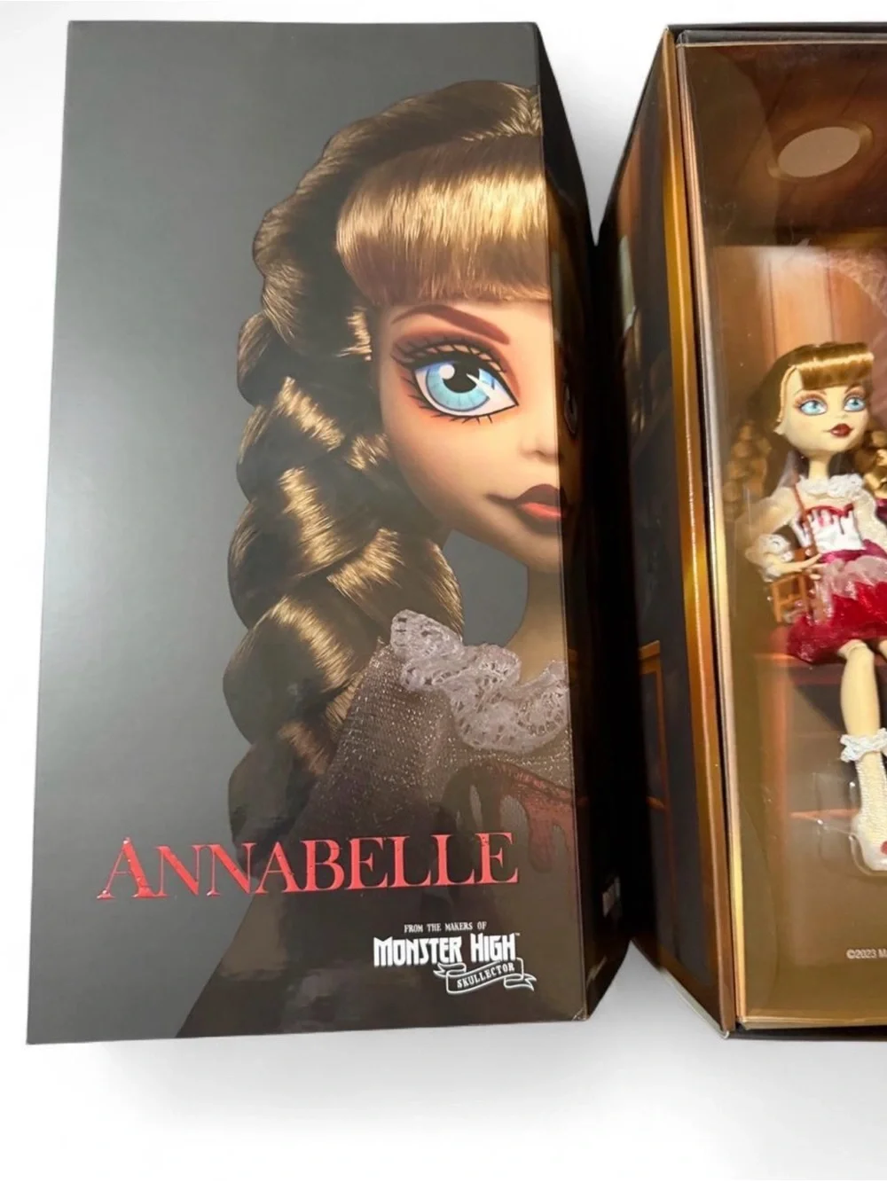 Monster High Annabelle Doll - Brown Hair, Red & White Outfit